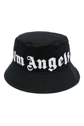 cappello a cilindro con stampa del logo  PALM ANGELS | PMLA039F24FAB0011003